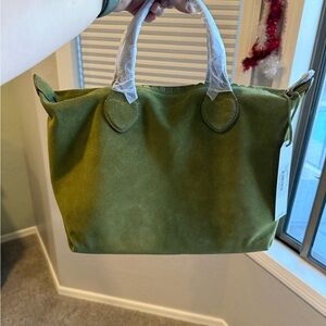 NWT SCL Pittsford Pouchette Shoulder Bag 29 Olive